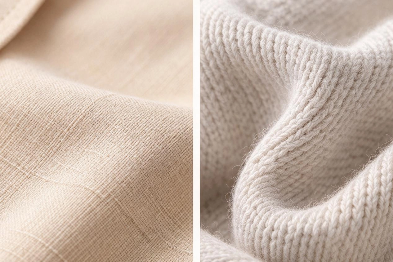Difference Between Knitted and Woven Garments Difference Between Knitted and Woven Garments